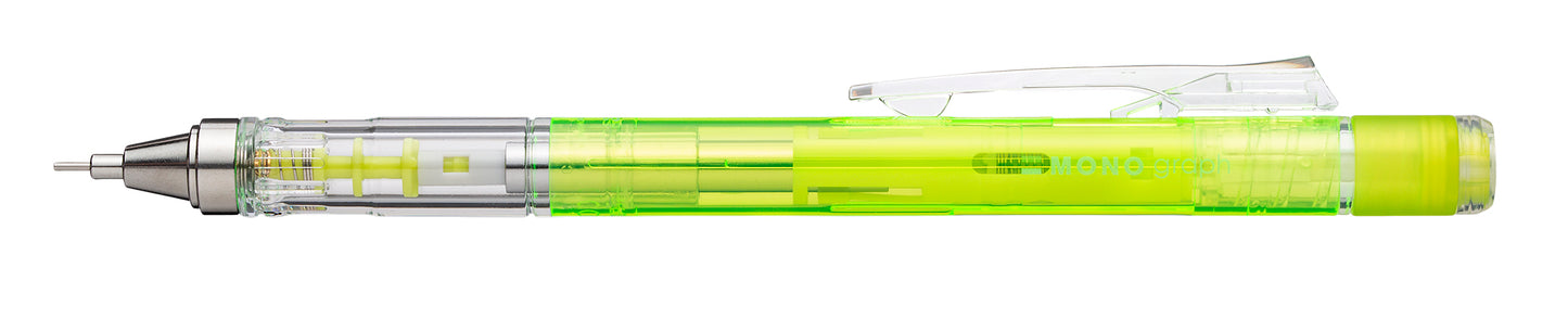 Mechanical Pencil | Mono graph Clear | 0.5mm | Clear Lime in Blister Pack