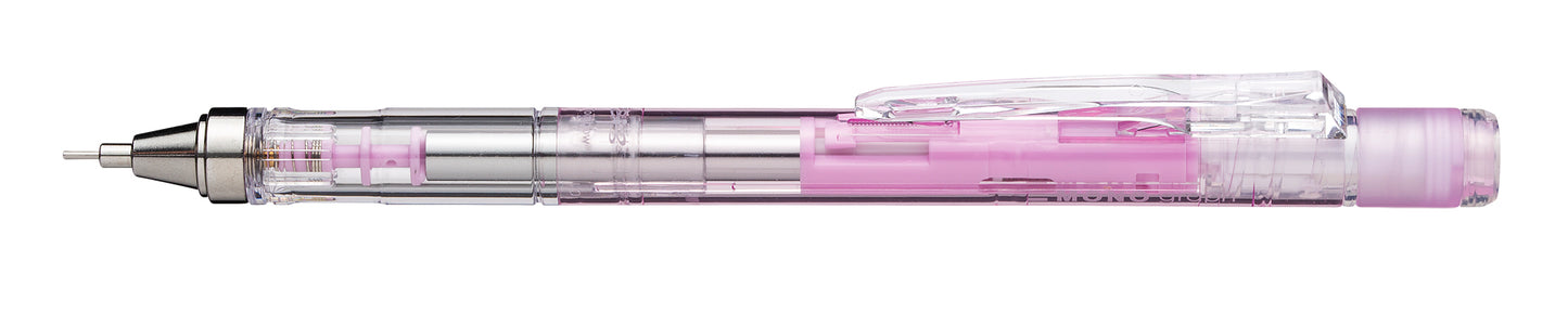 Mechanical Pencil | Mono graph Clear | 0.5mm | Clear Pink in Blister Pack