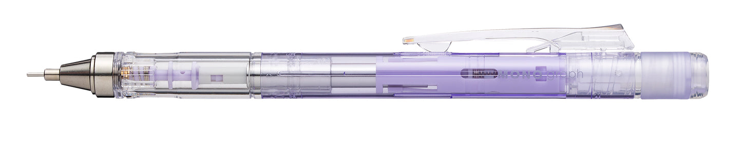 Mechanical Pencil | Mono graph Clear | 0.5mm | Clear Purple in Blister Pack