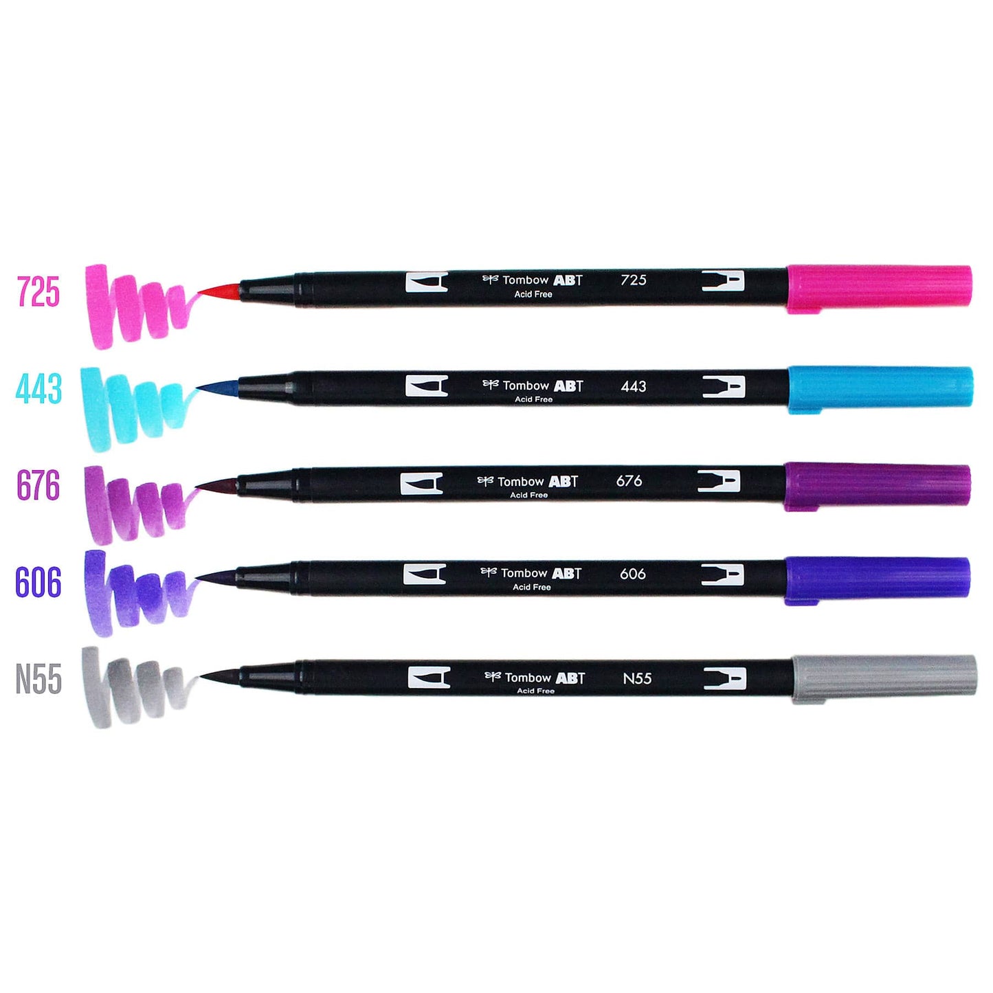 AB-T Water Brush Pen, 6C Set, Galaxy Palette