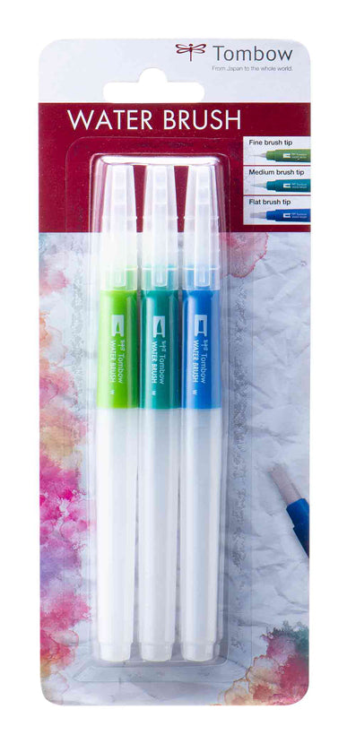 Water Colour Brush Set with Fine Tip |Medium Tip |Flat Tip