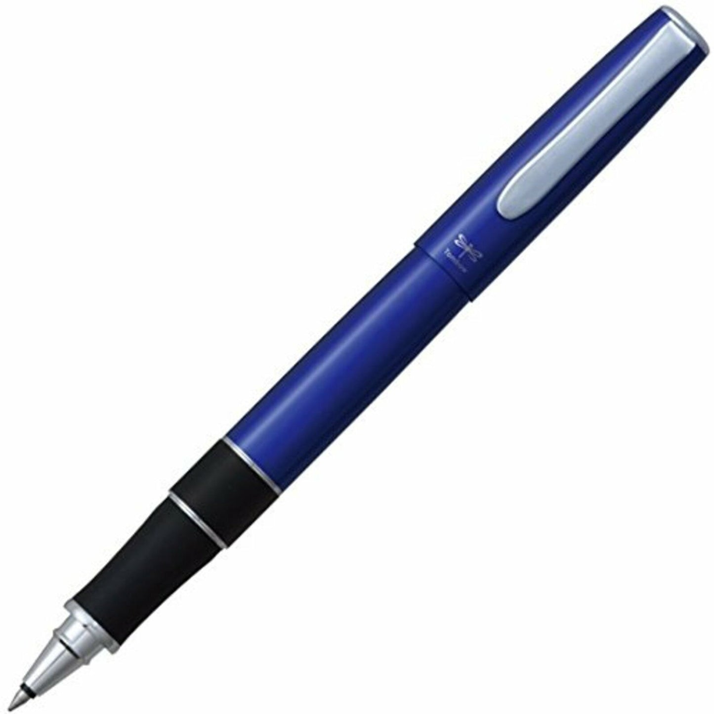 Tombow Zoom 505bwA Ballpoint Pen for School & Office Use, Comfortable Firm Grip, Metallic aluminum body, Low Center of Gravity Design, Blue