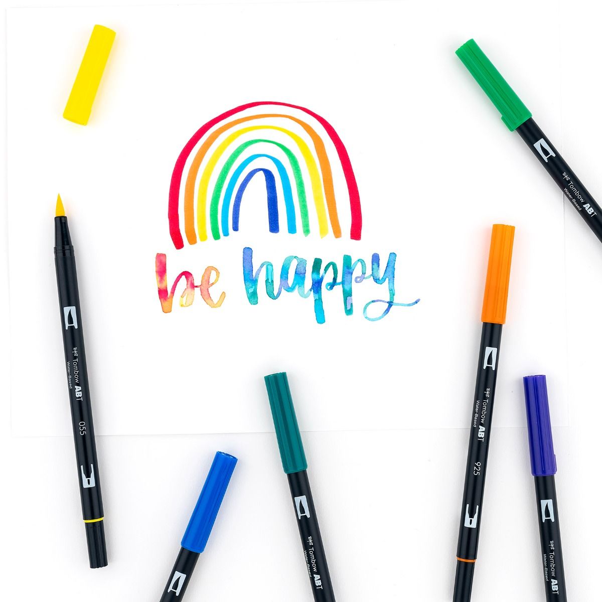 AB-T Water Brush Pen, 10C Set, Primary