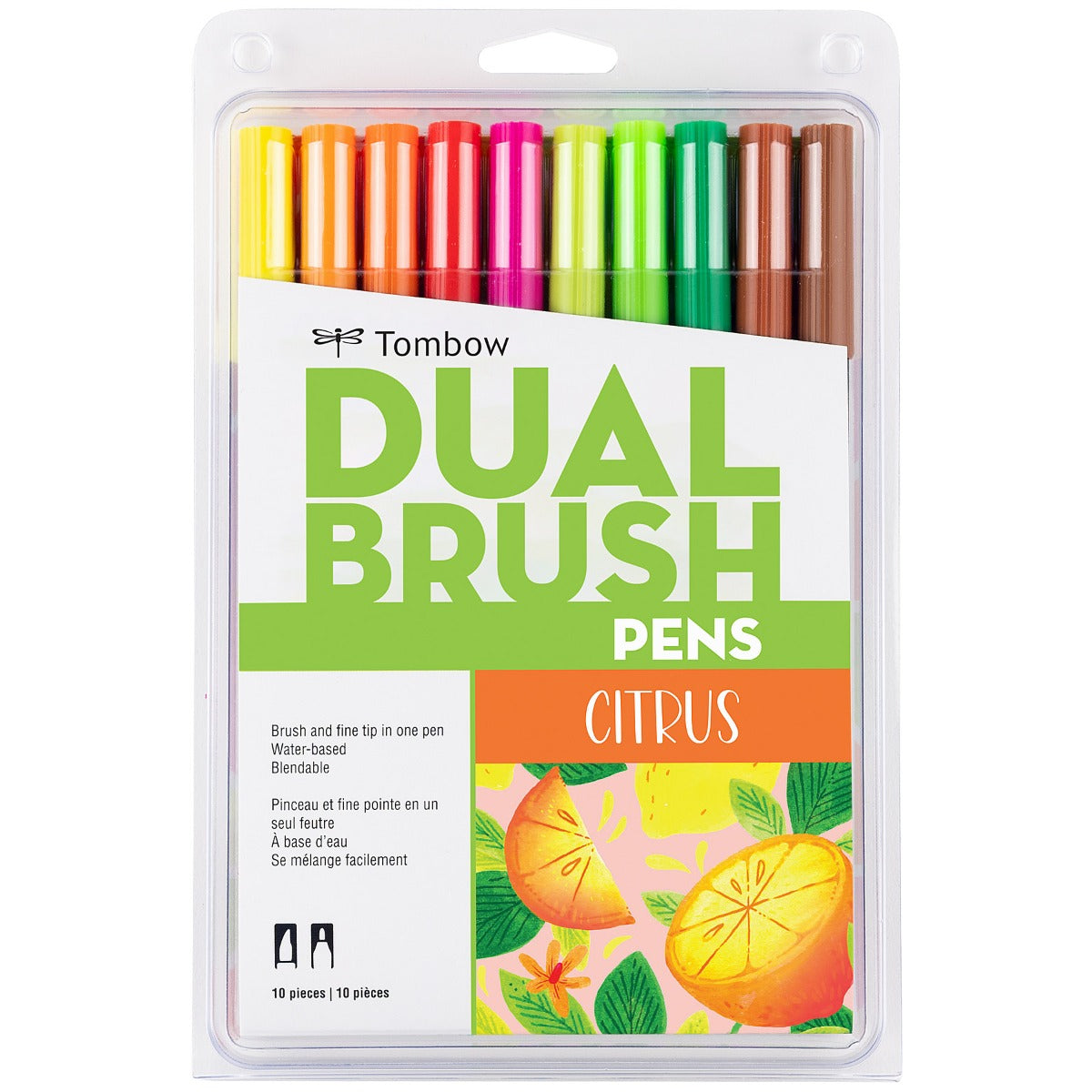 AB-T Water Brush Pen, 10C Set, Citrus