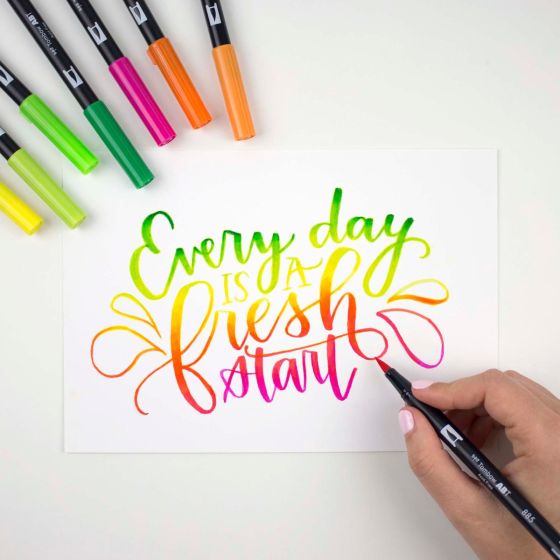 AB-T Water Brush Pen, 10C Set, Citrus