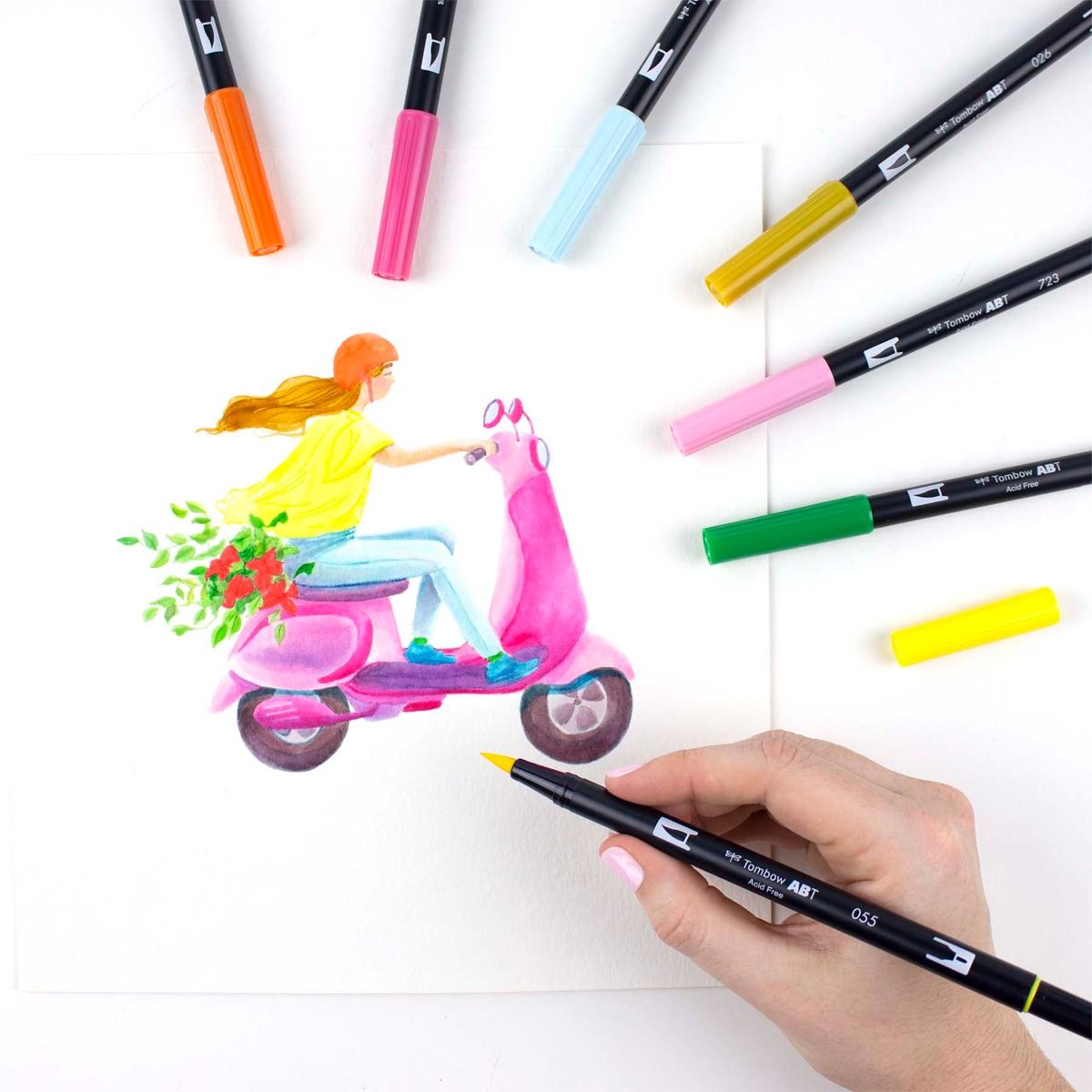 AB-T Water Brush Pen, 10C Set, Celebration