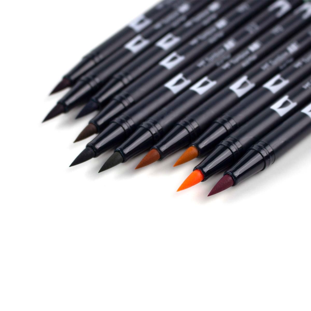 AB-T Water Brush Pen, 10C Set, Cottage