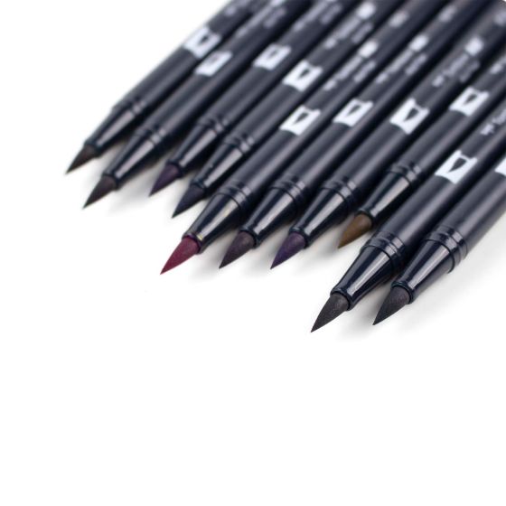 AB-T Water Brush Pen, 10C Set, Bohemian