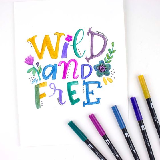 AB-T Water Brush Pen, 10C Set, Bohemian