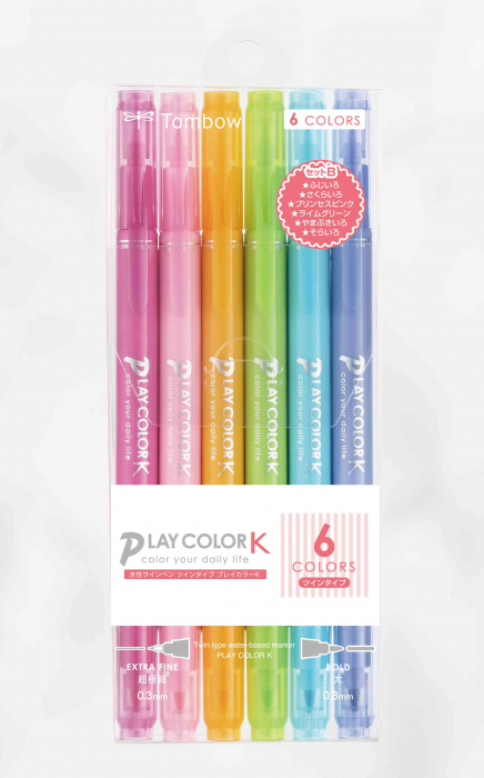 Marking Pen Playcolor K, double point, 6-color set