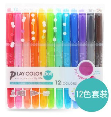 Marking Pen Playcolor K, double point, 12-color set