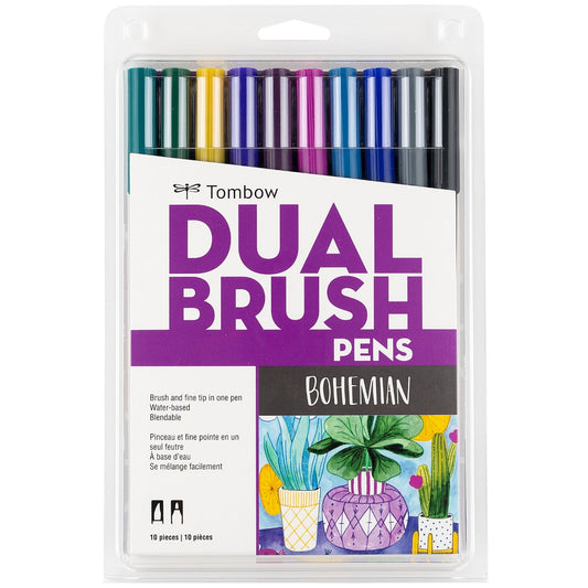 AB-T Water Brush Pen, 10C Set, Bohemian