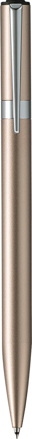 Tombow Zoom L105 Ballpoint Pen for School & Office Use, Slim Tapered Design, Retractable with Twist Action Mechanism, 0.7mm Black Ink, Tungsten Carbide Ball Cartridge, Champagne Gold